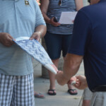 Post 594 Flag Day 2017 - Post 594 and Boy Scouts read the retirement ceremony while a flag is folded. Post 594 Flag Day 2017