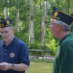 Post 594 Flag Day 2017 - Post 594 and Boy Scouts read the retirement ceremony. Post 594 Flag Day 2017