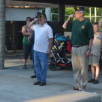 Post 594 Flag Day 2017 - A final salute for the flags. Post 594 Flag Day 2017